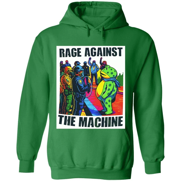 Rage Against The Machine Portland Frog Protest Hoodie - Image 2