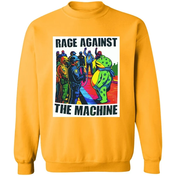 Rage Against The Machine Portland Frog Protest Sweashirt - Image 2