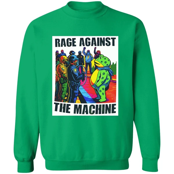 Rage Against The Machine Portland Frog Protest Sweashirt - Image 3