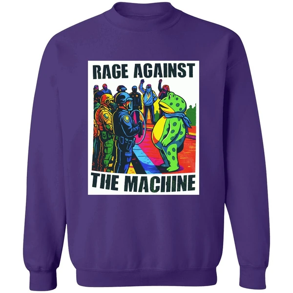Rage Against The Machine Portland Frog Protest Sweashirt - Image 7