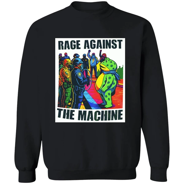 Rage Against The Machine Portland Frog Protest Sweashirt - Image 9