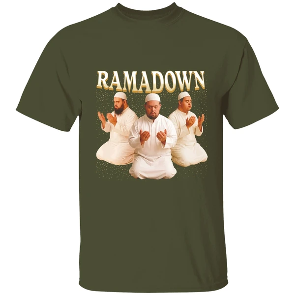 ramadown muslim man shirt militarygreen