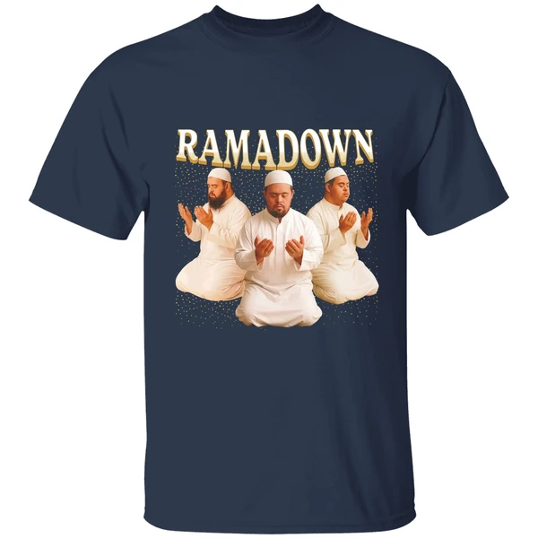 ramadown muslim man shirt navy