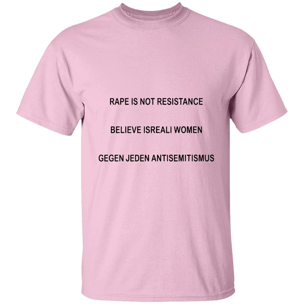 Rape Is Not Resistance Believe Israeli Women Gegen Jeden Antisemitismus Shirt - Image 2