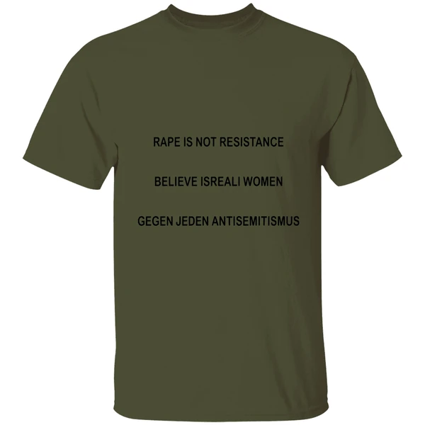 Rape Is Not Resistance Believe Israeli Women Gegen Jeden Antisemitismus Shirt - Image 9