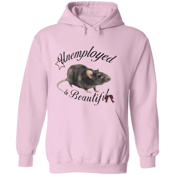 Rat Unemployed And Beautiful Hoodie - Image 5