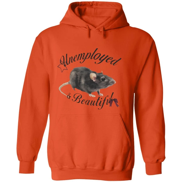 Rat Unemployed And Beautiful Hoodie - Image 6