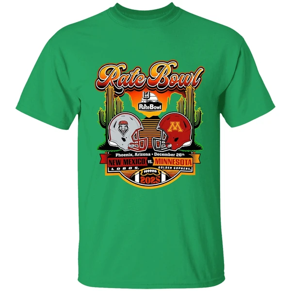 Rate Bowl 2025 New Mexico Lobos Vs Minnesota Golden Gophers Horizon Shirt - Image 2