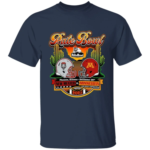 Rate Bowl 2025 New Mexico Lobos Vs Minnesota Golden Gophers Horizon Shirt - Image 5