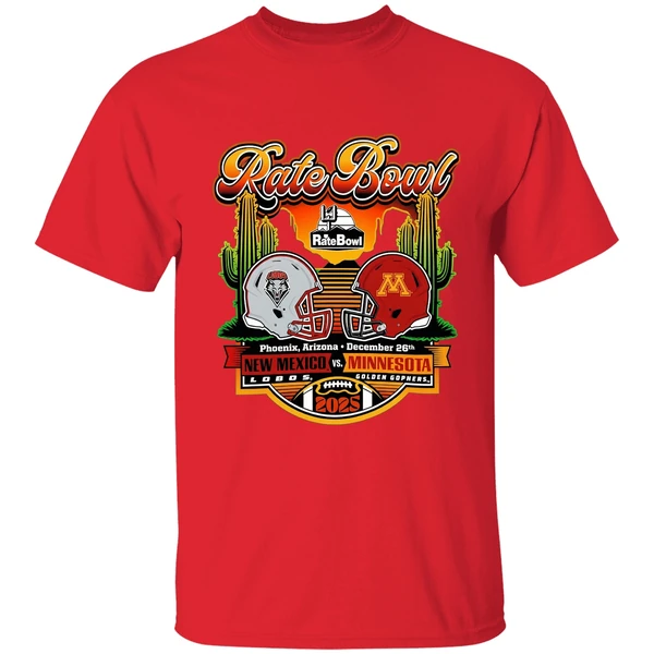 Rate Bowl 2025 New Mexico Lobos Vs Minnesota Golden Gophers Horizon Shirt - Image 7