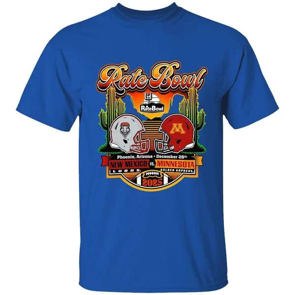 Rate Bowl 2025 New Mexico Lobos Vs Minnesota Golden Gophers Horizon Shirt - Image 8