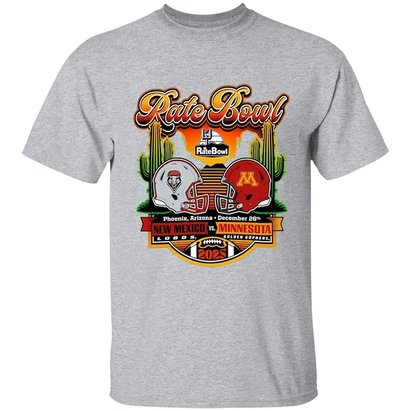 Rate Bowl 2025 New Mexico Lobos Vs Minnesota Golden Gophers Horizon Shirt - Image 9