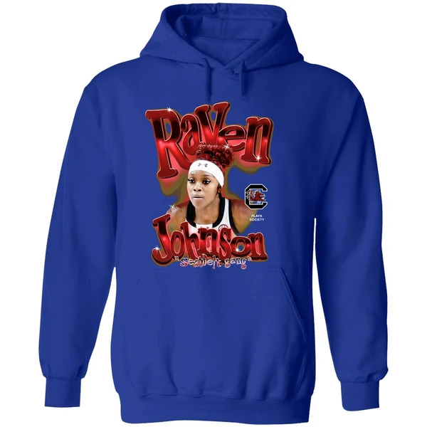 Raven Johnson Seatbelt Gang South Carolina Gamecocks Womens Basketball Hoodie - Image 7