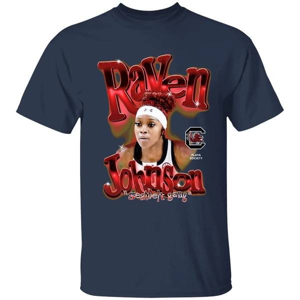 Raven Johnson Seatbelt Gang South Carolina Gamecocks Womens Basketball Shirt - Image 5