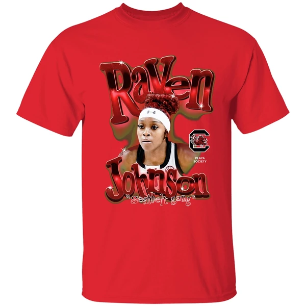 Raven Johnson Seatbelt Gang South Carolina Gamecocks Womens Basketball Shirt - Image 7