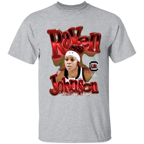 Raven Johnson Seatbelt Gang South Carolina Gamecocks Womens Basketball Shirt - Image 9