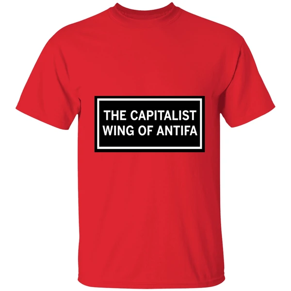 Raygun Capitalist Wing Of Antifa Shirt - Image 7