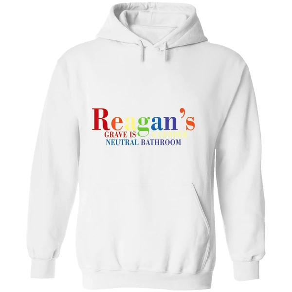 Reagans Grave Is A Gender Neutral Bathroom Hoodie - Image 8
