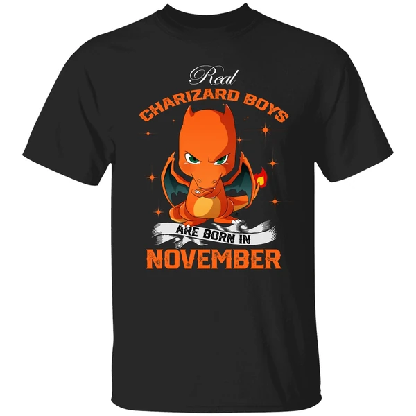 Real Charizard Boys Are Born In November Shirt - Image 9