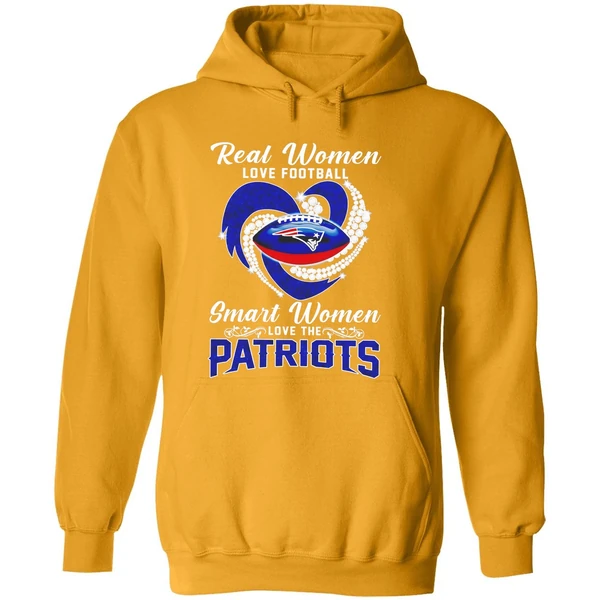 Real Women Love Football Smart Women Love New England Patriots Hoodie