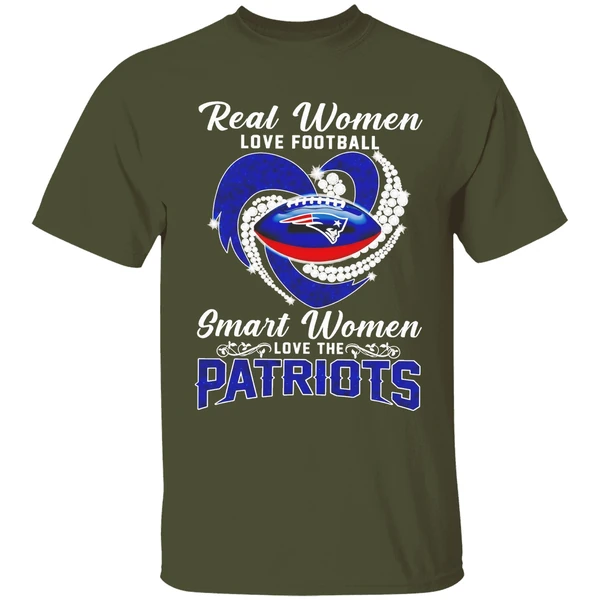 Real Women Love Football Smart Women Love New England Patriots Shirt - Image 4