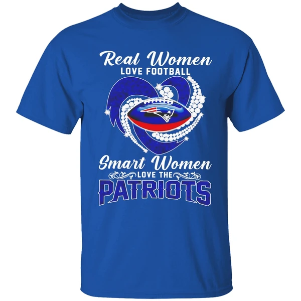Real Women Love Football Smart Women Love New England Patriots Shirt - Image 8