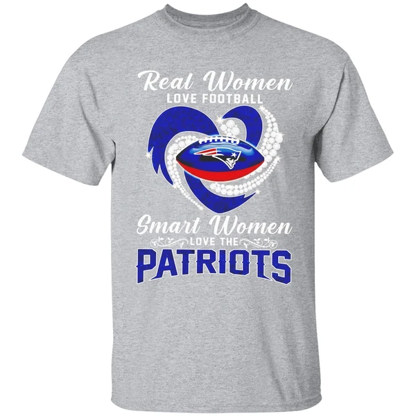 Real Women Love Football Smart Women Love New England Patriots Shirt - Image 9