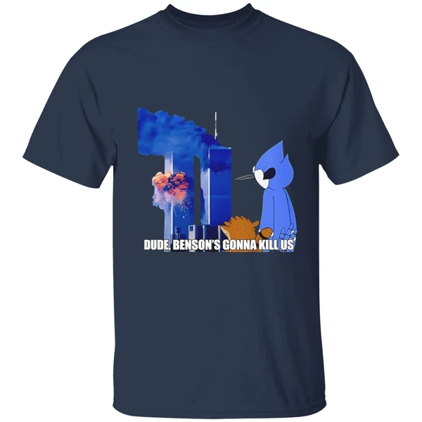 regular-show-911-meme-dude-bensons-gonna-kill-us-shirt-navy