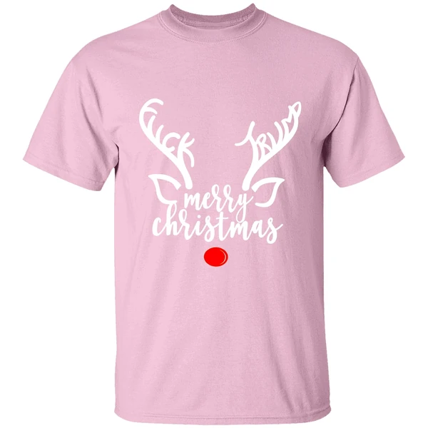 Reindeer Merry Christmas Fuck Trump Shirt - Image 2