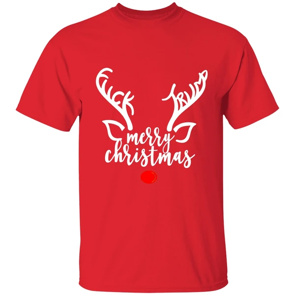 Reindeer Merry Christmas Fuck Trump Shirt - Image 6