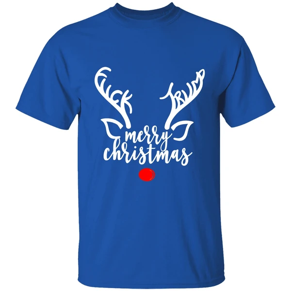 Reindeer Merry Christmas Fuck Trump Shirt - Image 7