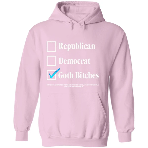 Republican Democrat Vote Goth Bitches Hoodie - Image 5