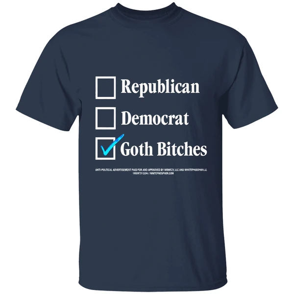republican democrat vote goth bitches shirt navy