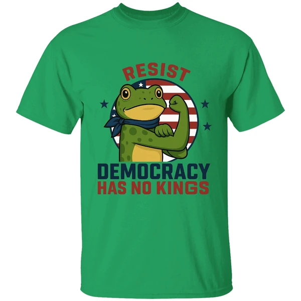 Resist Democracy Has No Kings Portland Forg Shirt Anti Fascism Frog Shirt - Image 8