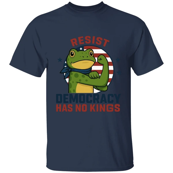 Resist Democracy Has No Kings Portland Forg Shirt Anti Fascism Frog Shirt - Image 4