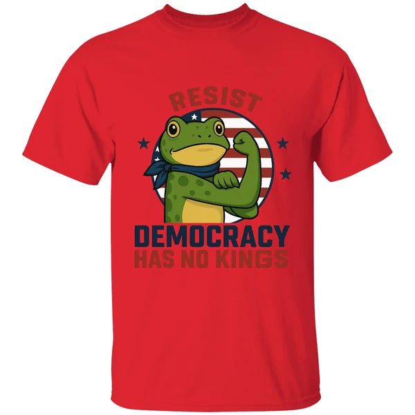 Resist Democracy Has No Kings Portland Forg Shirt Anti Fascism Frog Shirt - Image 6