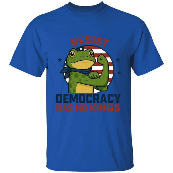 Resist Democracy Has No Kings Portland Forg Shirt Anti Fascism Frog Shirt - Image 7