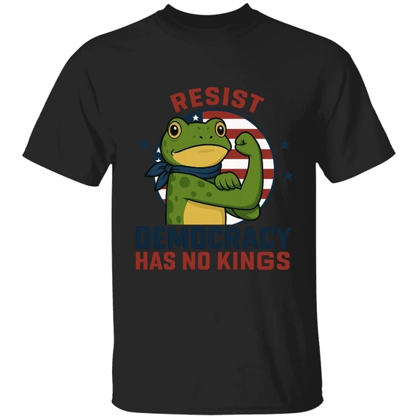 Resist Democracy Has No Kings Portland Forg Shirt Anti Fascism Frog Shirt - Image 9