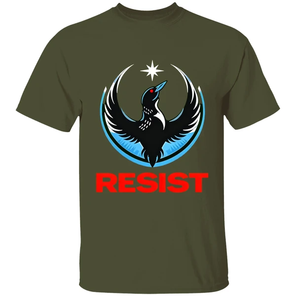 resist minnesota rebel new state flag shirt militarygreen