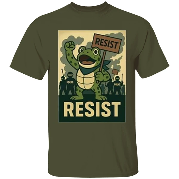 Resist Portland Frog Hop Heros Of Portland Shirt - Image 3