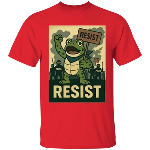 Resist Portland Frog Hop Heros Of Portland Shirt - Image 6