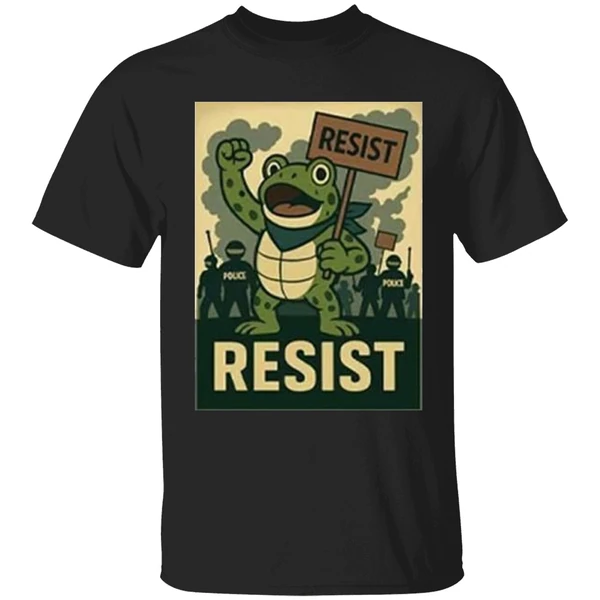 Resist Portland Frog Hop Heros Of Portland Shirt - Image 9