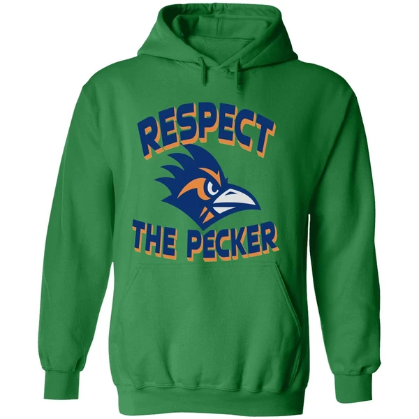 Respect The Pecker Utsa Football Logo Hoodie - Image 2