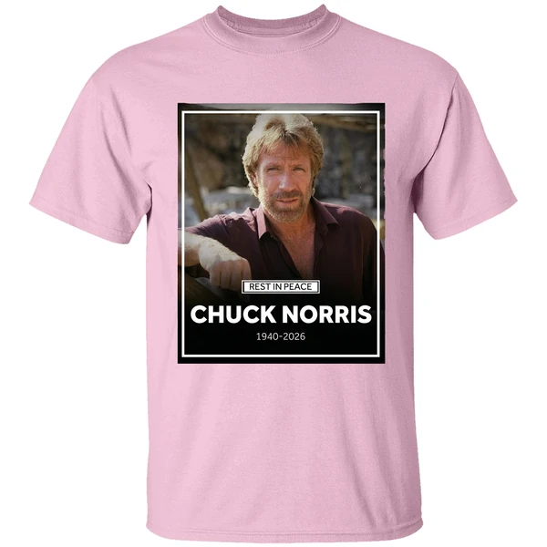 rest in peace chuck norris 1940 2026 shirt lightpink