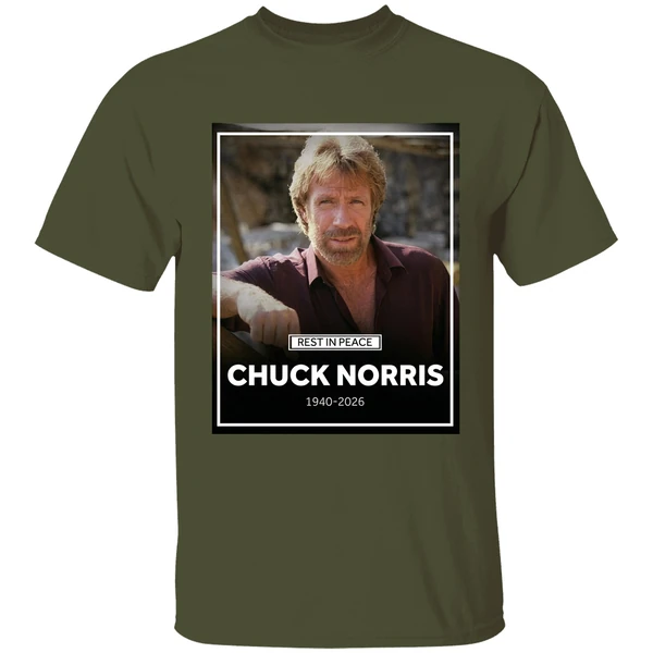 rest in peace chuck norris 1940 2026 shirt militarygreen