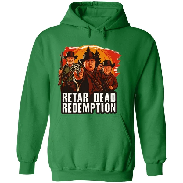 Retar Dead Redemption Down Syndrome Red Dead Redemption Parody Poster Hoodie - Image 2