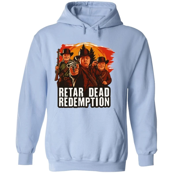 Retar Dead Redemption Down Syndrome Red Dead Redemption Parody Poster Hoodie - Image 4