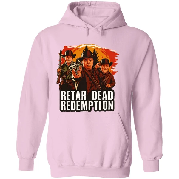 Retar Dead Redemption Down Syndrome Red Dead Redemption Parody Poster Hoodie - Image 5