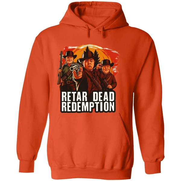 Retar Dead Redemption Down Syndrome Red Dead Redemption Parody Poster Hoodie - Image 6