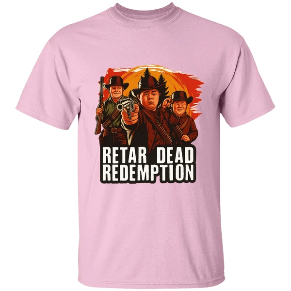 retar dead redemption down syndrome red dead redemption parody poster shirt lightpink
